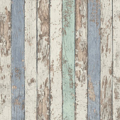 Tαπετσαρία Τοίχου A.S. Creation «Elements II» 0.53x10.05m «Wood, Cottage, Blue, Brown, White» 959141