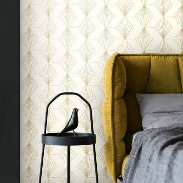 Tαπετσαρία Τοίχου A.S. Creation «French Affair» collection 0.53x10.05m «Cream, Metallic» 367101