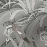 Tαπετσαρία Τοίχου A.S. Creation «French Affair» collection 0.53x10.05m «Floral, Black, Grey, Turquoise, White» 399362