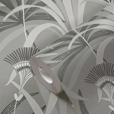 Tαπετσαρία Τοίχου A.S. Creation «French Affair» collection 0.53x10.05m «Floral, Black, Grey, Turquoise, White» 399362