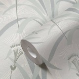 Tαπετσαρία Τοίχου A.S. Creation «French Affair» collection 0.53x10.05m «Floral, Green, Grey, Turquoise, White» 399363