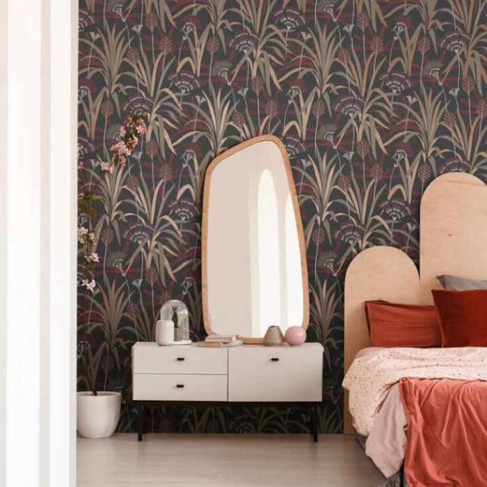 Tαπετσαρία Τοίχου A.S. Creation «French Affair» collection 0.53x10.05m «Floral, Beige, Black, Copper, Cream» 399364