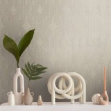 Tαπετσαρία Τοίχου A.S. Creation «French Affair» collection 0.53x10.05m «Graphics, Beige, Gold, Grey, Metallic» 399371