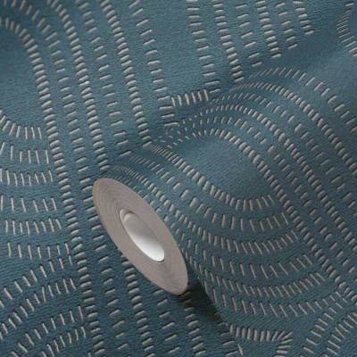 Tαπετσαρία Τοίχου A.S. Creation «French Affair» collection 0.53x10.05m «Graphics, Beige, Blue, Gold, Green» 399373