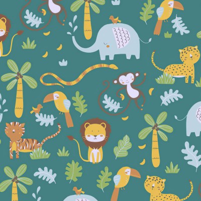 Ταπετσαρία Τοίχου 0.53x10.05m A.S. Création Little Love «Child motif, Blue, Brown, Yellow» 381151