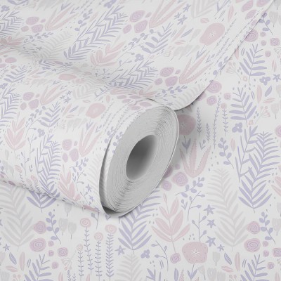 Ταπετσαρία Τοίχου 0.53x10.05m A.S. Création Little Love «Child motif, Pink, Purple, White» 381181