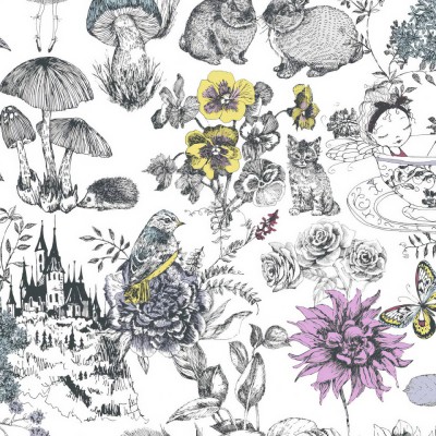 Ταπετσαρία Τοίχου 0.53x10.05m A.S. Création Little Love «Black, Colourful, White» 381201