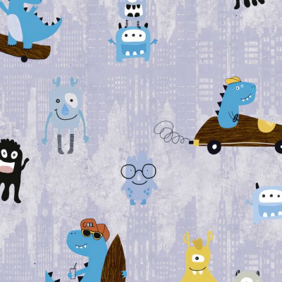 Ταπετσαρία Τοίχου 0.53x10.05m A.S. Création Little Love «Blue, Colourful, Yellow» 381211