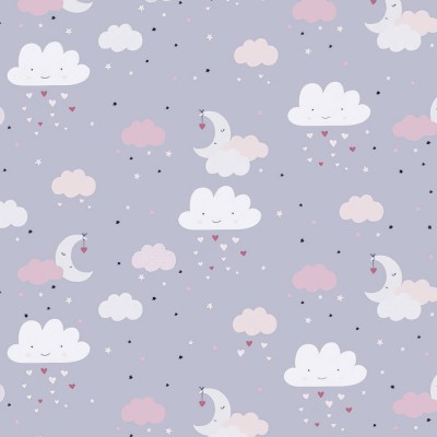 Ταπετσαρία Τοίχου 0.53x10.05m A.S. Création Little Love «Child motif, Colourful, Grey, Pink» 381251