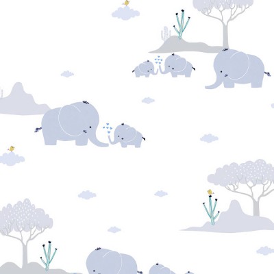 Ταπετσαρία Τοίχου 0.53x10.05m A.S. Création Little Love «Child motif, Blue, Grey, White» 381281
