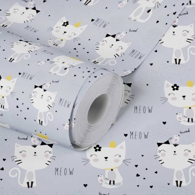 Ταπετσαρία Τοίχου 0.53x10.05m A.S. Création Little Love «Grey, White, Yellow» 381311