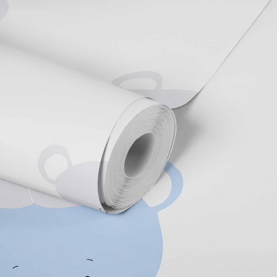 Ταπετσαρία Τοίχου 0.53x10.05m A.S. Création Little Love «Child motif, Blue, Grey, White» 381361