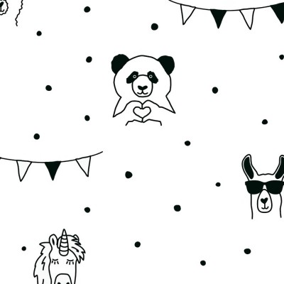 Ταπετσαρία Τοίχου 0.53x10.05m A.S. Création Little Love «Black, White» 381382