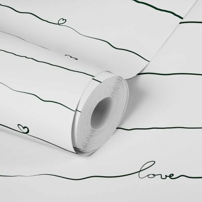 Ταπετσαρία Τοίχου 0.53x10.05m A.S. Création Little Love «Black, White» 381403