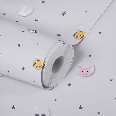 Ταπετσαρία Τοίχου 0.53x10.05m A.S. Création Little Love «Black, Colourful, Grey» 381431