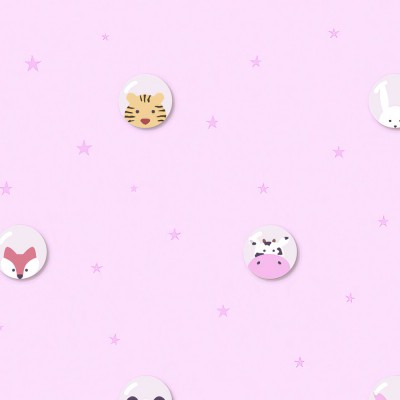 Ταπετσαρία Τοίχου 0.53x10.05m A.S. Création Little Love «Black, Colourful, Pink» 381432