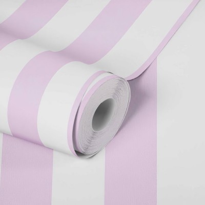 Ταπετσαρία Τοίχου 0.53x10.05m A.S. Création Little Love «Stripes, Pink, White» 381481