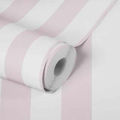 Ταπετσαρία Τοίχου 0.53x10.05m A.S. Création Little Love «Stripes, Pink, White» 381482