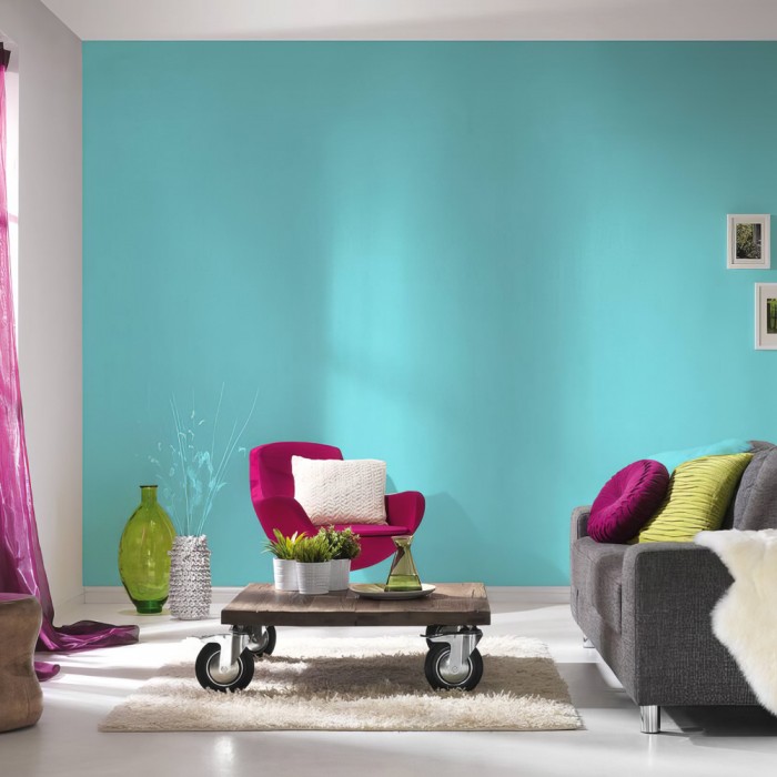 Ταπετσαρία Τοίχου 0.53x10.05m A.S. Création Little Love «Uni, Blue» 383136
