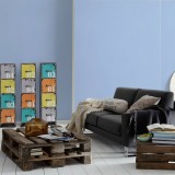 Ταπετσαρία Τοίχου 0.53x10.05m A.S. Création Little Love «Uni, Blue» 383259