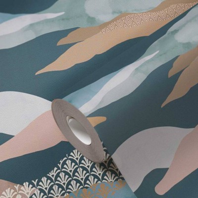 Tαπετσαρία Τοίχου A.S. Creation «PintWalls II» 0.53x10.05m «Blue, Green, White» 396994