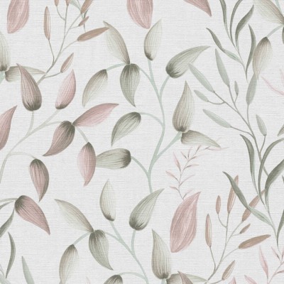Tαπετσαρία Τοίχου A.S. Creation «PintWalls II» 0.53x10.05m «Floral, Green, Grey, Pink» 397451