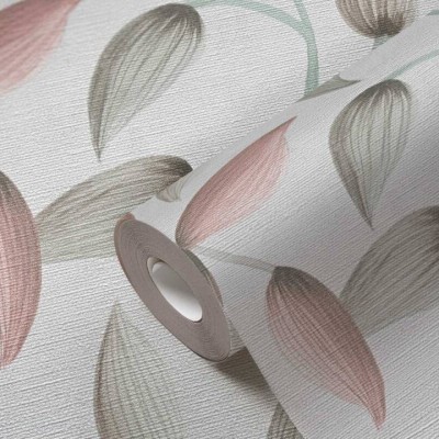 Tαπετσαρία Τοίχου A.S. Creation «PintWalls II» 0.53x10.05m «Floral, Green, Grey, Pink» 397451