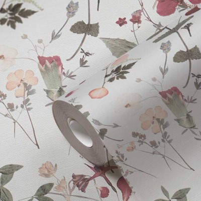 Tαπετσαρία Τοίχου A.S. Creation «PintWalls II» 0.53x10.05m «Floral, Green, Grey, Red, White» 397461