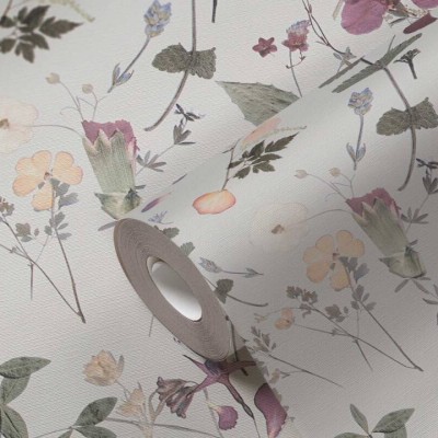 Tαπετσαρία Τοίχου A.S. Creation «PintWalls II» 0.53x10.05m «Floral, Cream, Green, Purple» 397462