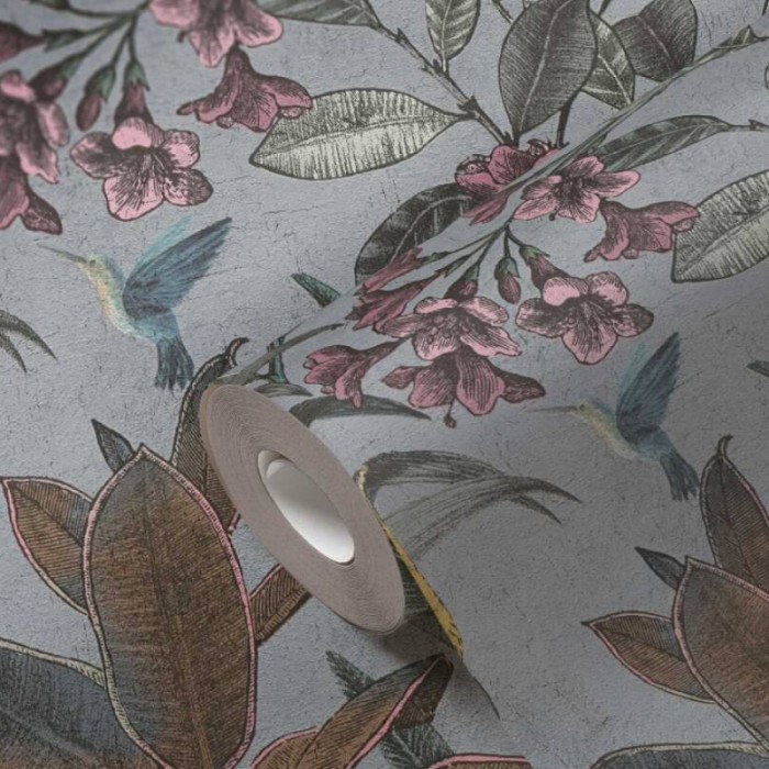 Tαπετσαρία Τοίχου A.S. Creation «PintWalls II» 0.53x10.05m «Floral, Beige, Cream, Green, Grey» 397483