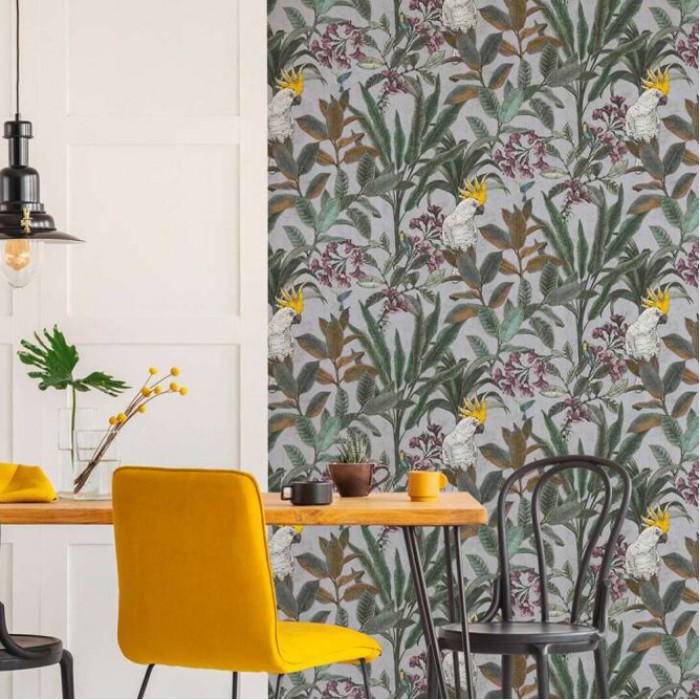 Tαπετσαρία Τοίχου A.S. Creation «PintWalls II» 0.53x10.05m «Floral, Beige, Cream, Green, Grey» 397483