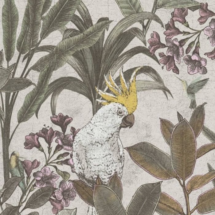 Tαπετσαρία Τοίχου A.S. Creation «PintWalls II» 0.53x10.05m «Floral, Beige, Cream, Green, Pink» 397484