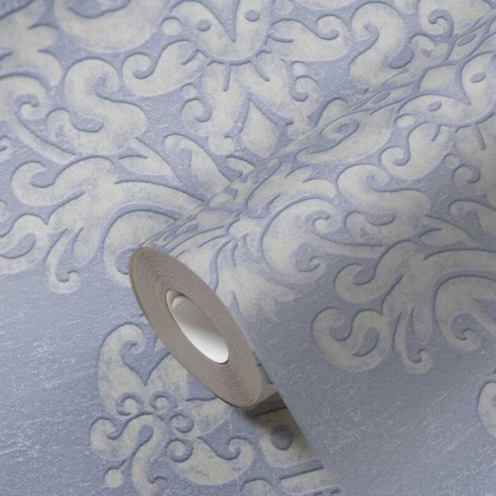 Tαπετσαρία Τοίχου A.S. Creation «Pure Elegance» 0.53x10.05m «Baroque, Cream, Grey, Purple, Silver» 397652