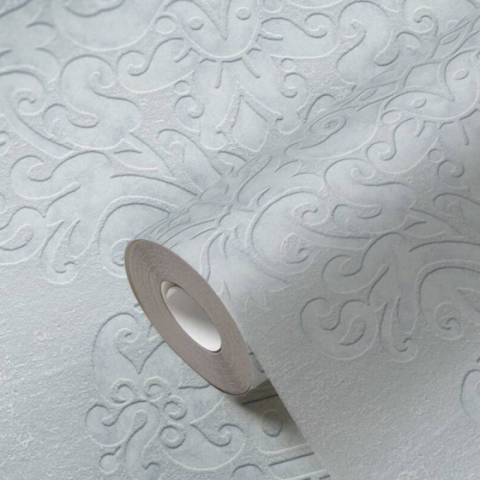 Tαπετσαρία Τοίχου A.S. Creation «Pure Elegance» 0.53x10.05m «Baroque, Blue, Green, Grey, Silver» 397653