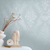 Tαπετσαρία Τοίχου A.S. Creation «Pure Elegance» 0.53x10.05m «Baroque, Blue, Green, Grey, Silver» 397653