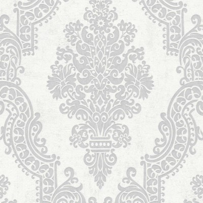 Tαπετσαρία Τοίχου A.S. Creation «Pure Elegance» 0.53x10.05m «Baroque, Grey, Metallic, Silver, White» 397655