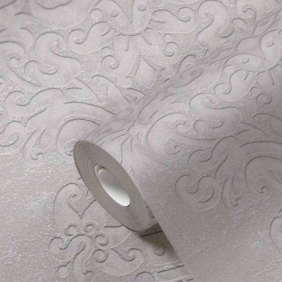 Tαπετσαρία Τοίχου A.S. Creation «Pure Elegance» 0.53x10.05m «Baroque, Beige, Grey, Metallic, Silver» 397656