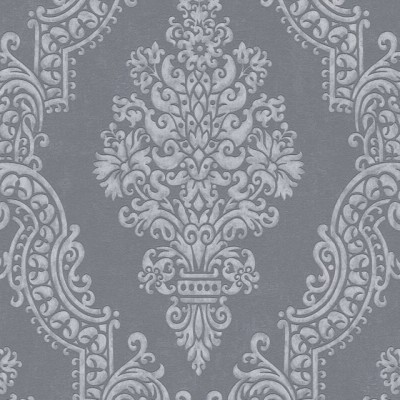 Tαπετσαρία Τοίχου A.S. Creation «Pure Elegance» 0.53x10.05m «Baroque, Black, Grey, Metallic, Silver» 397657