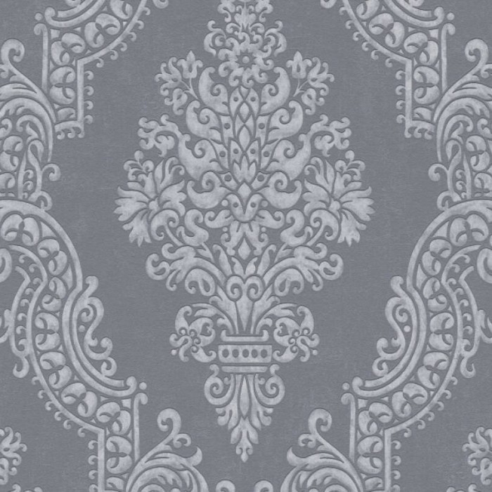 Tαπετσαρία Τοίχου A.S. Creation «Pure Elegance» 0.53x10.05m «Baroque, Black, Grey, Metallic, Silver» 397657
