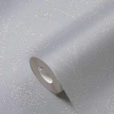 Tαπετσαρία Τοίχου A.S. Creation «Pure Elegance» 0.53x10.05m «Cottage, Floral, Grey, Metallic, Silver» 397663