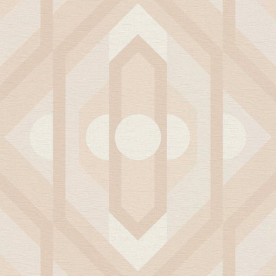 Ταπετσαρία Τοίχου 0.53x8.5m A.S. Création Retro Chic «Graphics, Beige, Cream, Pink» 395315