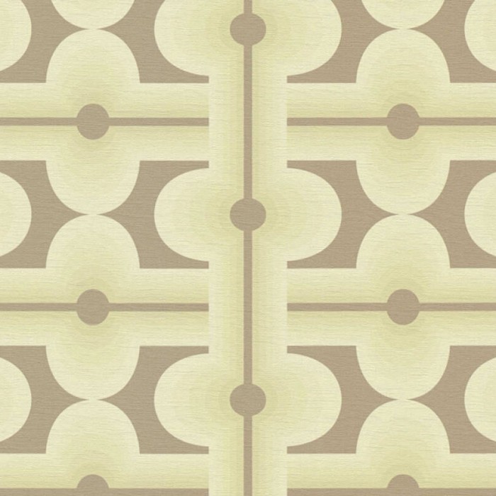 Ταπετσαρία Τοίχου 0.53x8.5m A.S. Création Retro Chic «Graphics, Brown, Green» 395333