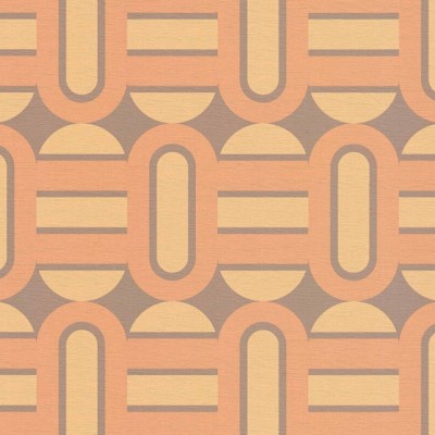 Ταπετσαρία Τοίχου 0.53x8.5m A.S. Création Retro Chic «Graphics, Brown, Orange, Yellow» 395362