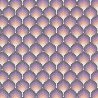 Ταπετσαρία Τοίχου 0.53x8.5m A.S. Création Retro Chic «Graphics, Black, Orange, Purple» 395382