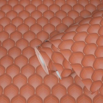 Ταπετσαρία Τοίχου 0.53x8.5m A.S. Création Retro Chic «Graphics, Orange, Pink, Red» 395385