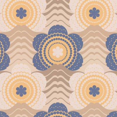 Ταπετσαρία Τοίχου 0.53x8.5m A.S. Création Retro Chic «Floral, Beige, Blue, Brown» 395392