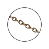 Αλυσίδα με εσωτερικές διαστάσεις κρίκου 11x6x2mm Αντικέ 23874 (Πώληση ανά Μέτρο)