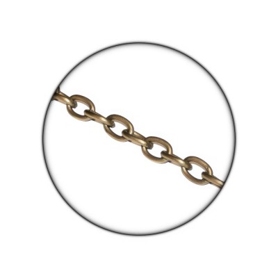 Αλυσίδα με εσωτερικές διαστάσεις κρίκου 11x6x2mm Αντικέ 23874 (Πώληση ανά Μέτρο)