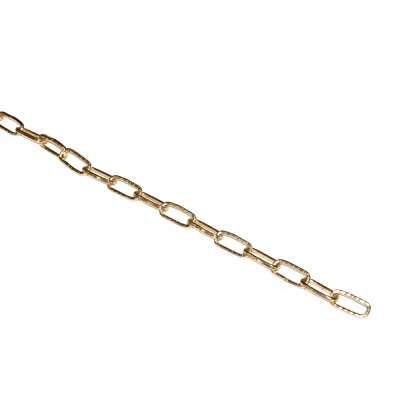 Αλυσίδα με εσωτερικές διαστάσεις κρίκου 19x7x2mm Χρυσή 39737 (Πώληση ανά Μέτρο)