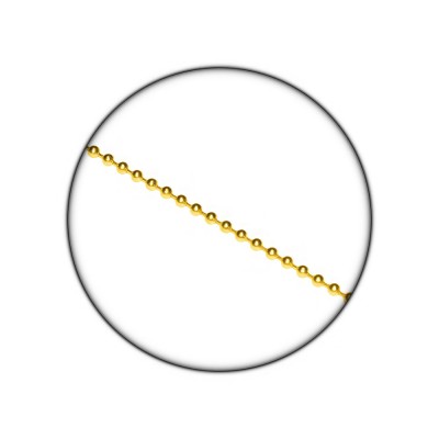 Αλυσιδάκι Μπίλιας με διάμετρο μπίλιας 3mm Χρυσή 4396 (Πώληση ανά Μέτρο)